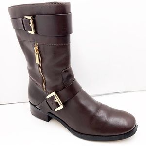 {Michael Kors} Gansevoort Leather Mid-Calf Boot'